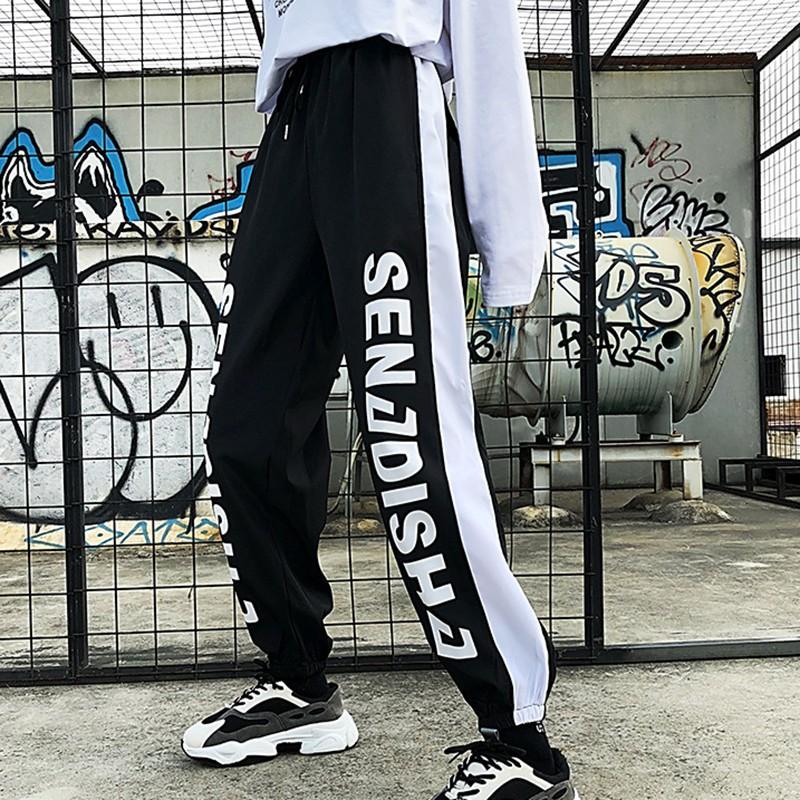 Quần Dài Nữ Ống Rộng Thời Trang Phong Cách Harajuku