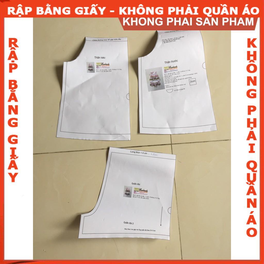 Rập bộ dây cho bé - Rập giấy A0 mã R231 (BẢN VẼ)