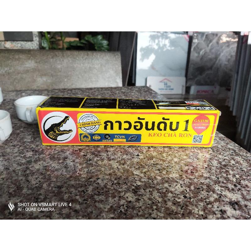 Keo Chà Ron Hộp Cá Sấu Thái Lan Gator 1Kg - Màu Trắng Sử Dụng Khu Vực Nội Ngoại Thất, Hồ Bơi...