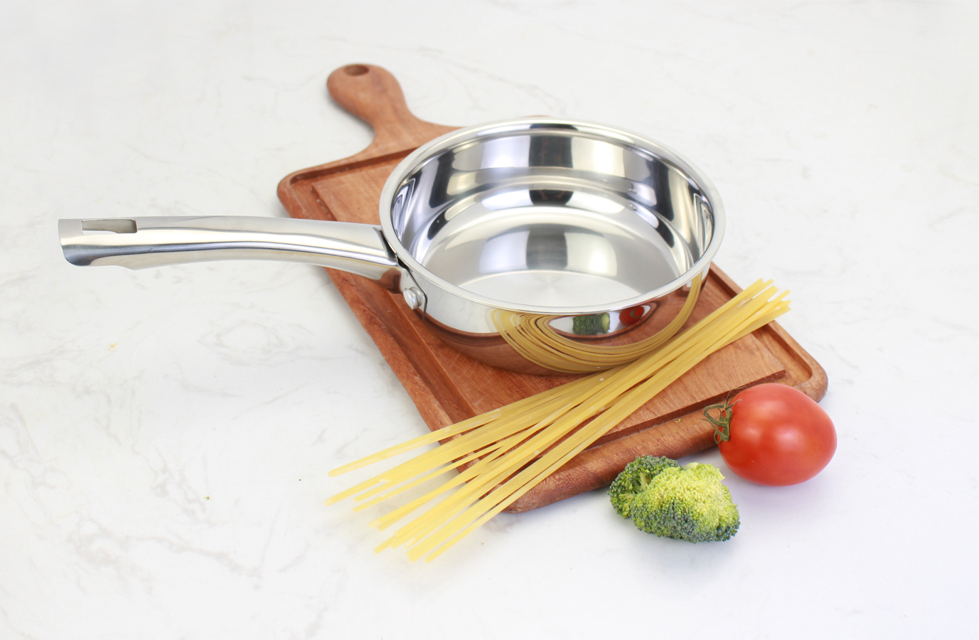 Chảo Inox 304 thân đáy đúc liền khối 3 lớp Kalpen Kazler 20cm đáy từ chuẩn Đức