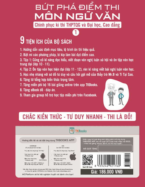 Combo 2 cuốn Bứt Phá Điểm Thi Môn Ngữ Văn 1 và 2