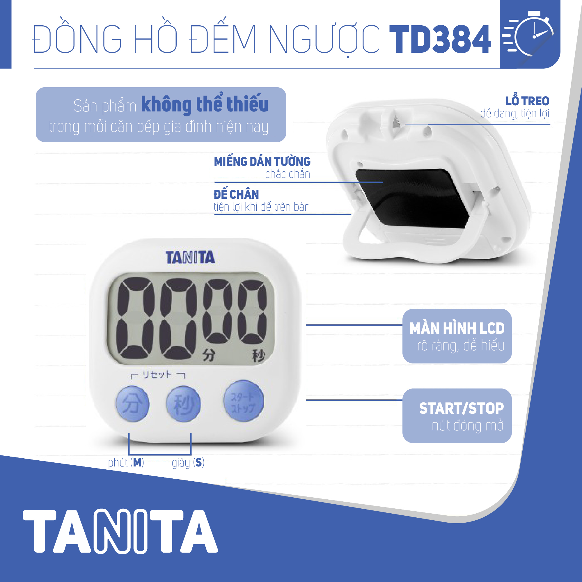 Đồng hồ đếm ngược Tanita TD384,Đồng hồ mini đếm ngược bấm giờ,Đồng hồ mini bấm giờ,Đồng hồ hẹn giờ,Đồng hồ bếp,Đồng hồ đếm ngược thời gian,đồng hồ bấm giờ đếm ngược,Đồng hồ điện tử đếm giờ,Đồng hồ điện tử đếm ngược,Đồng hồ nhật bản