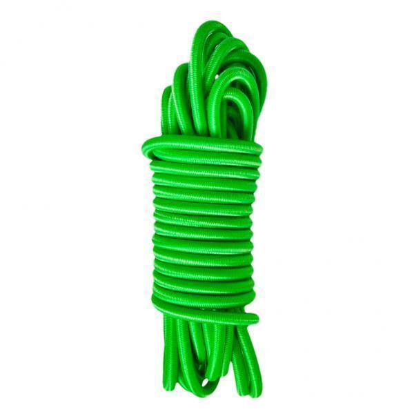 3x5m x 5mm Elastic Bungee Rope Shock Cord Tie Down DIY for Kayak Boat Green