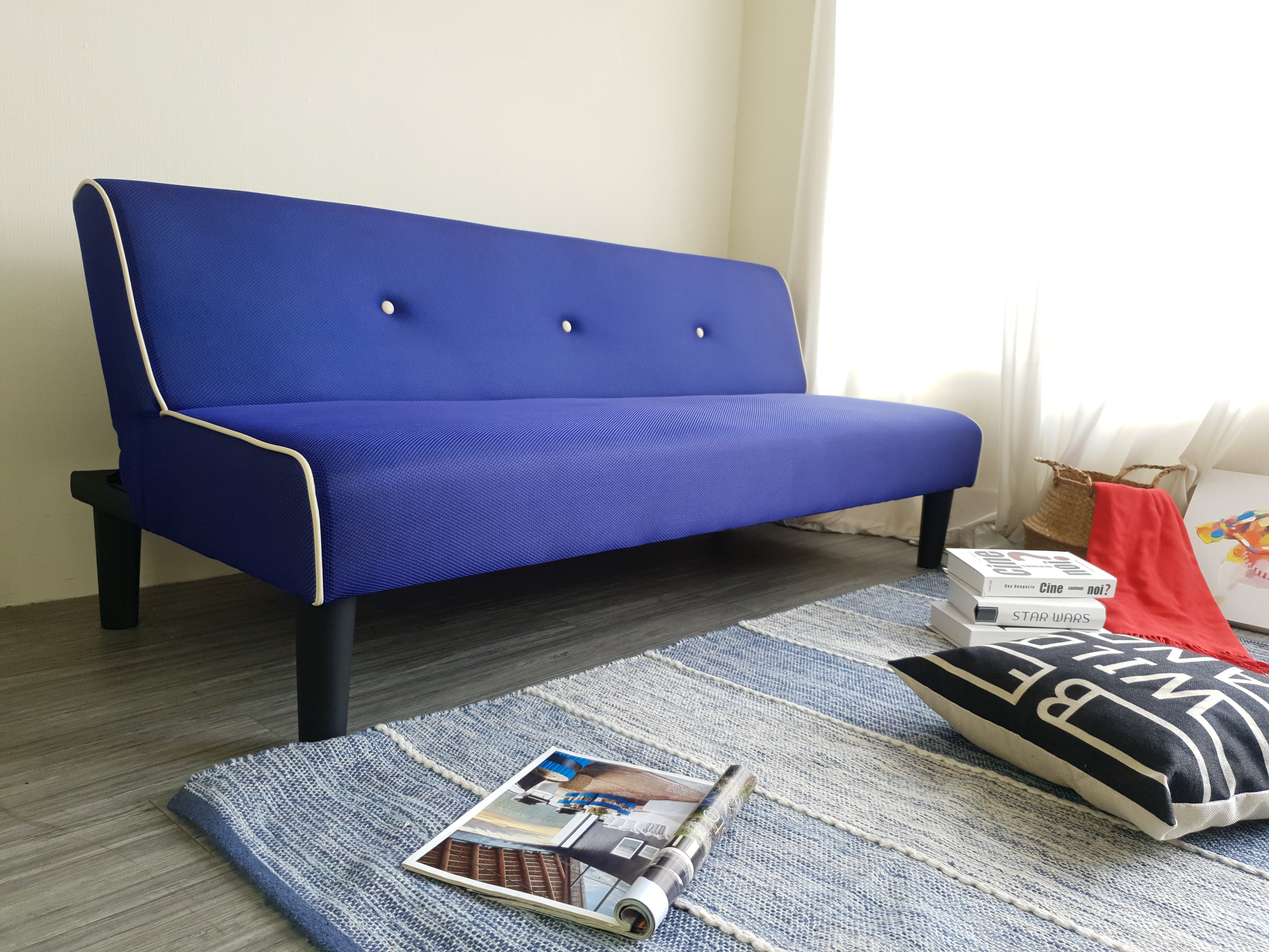 Sofa bed đa năng Juno sofa màu xanh dương