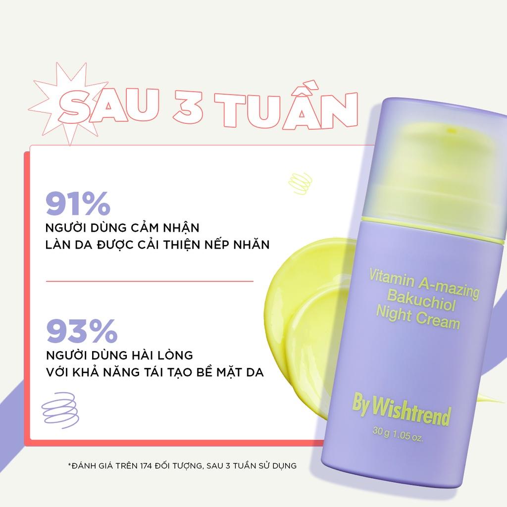 By Wishtrend Kem dưỡng da ban đêm Vitamin A-mazing Bakuchiol Night Cream 30g