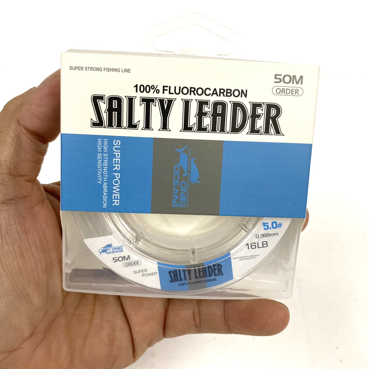 Dây Câu Cá Salty Leader One Ocean 100% Fluoro Carbon Cuộn 50m