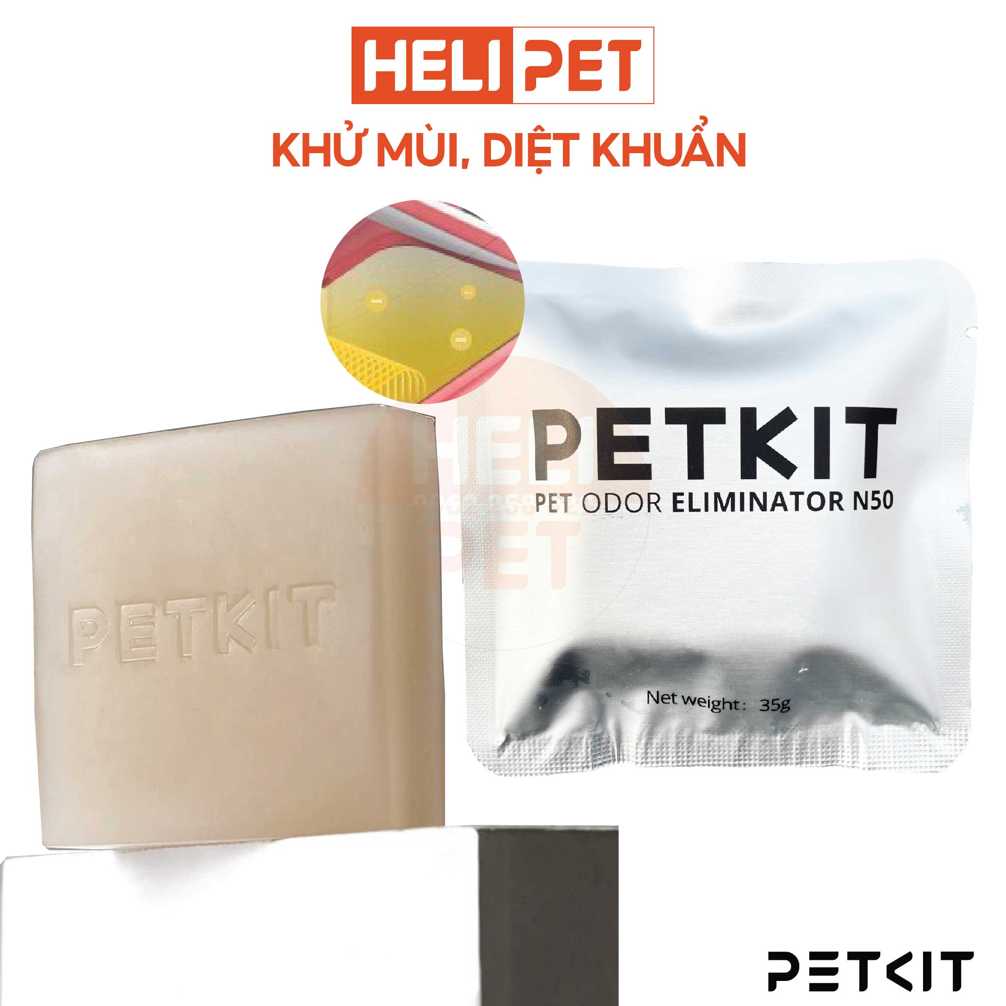 Sáp khử mùi Petkit N50 Dùng cho máy dọn vệ sinh tự động Petkit Pura Max - HeLiPet