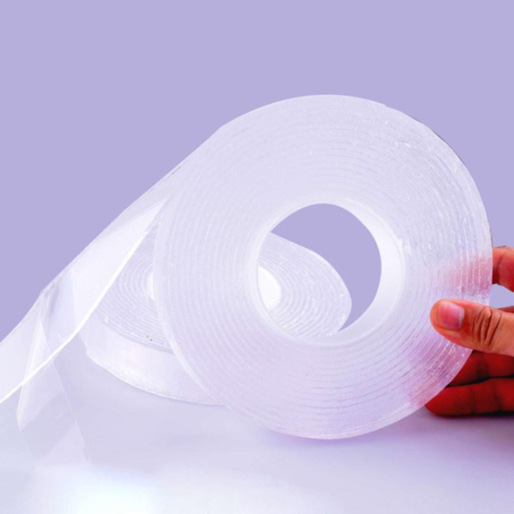 Traceless Adhesive Tape Invisible Gel Dual-sided for Smooth Surface