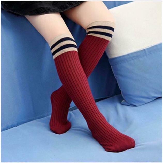Set Tất Đùi Gối cho Bé GÁI 6-12Tuổi. Phong Cách Hàn Quốc Cao Qua Gối Tất Dài 45cm-TP0