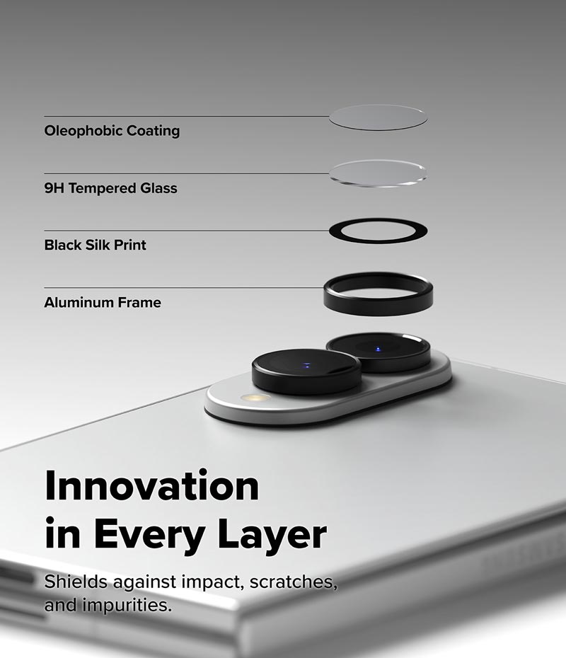[Combo 2] Dán camera cho Samsung Galaxy Z Fold 8 RINGKE Lens Frame Glass - Hàng Chính Hãng