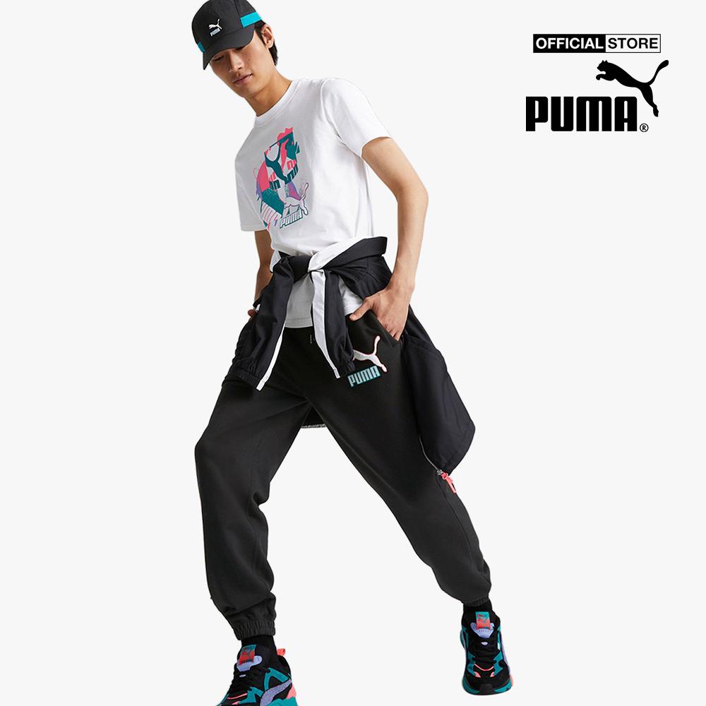 PUMA - Áo thun nam tay ngắn cổ tròn Fandom Graphic 536108