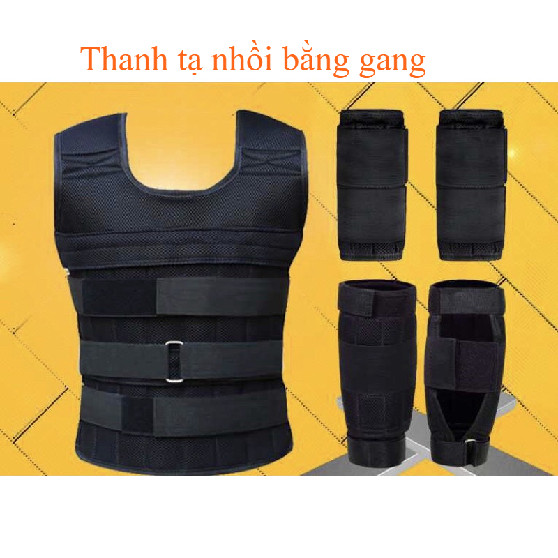 Combo Aó Tạ 10kg + Tạ Chân 5kg + Tạ Tay 4kg Hàng Cao Cấp Tập Gym, Chạy Bộ, Siết Cân