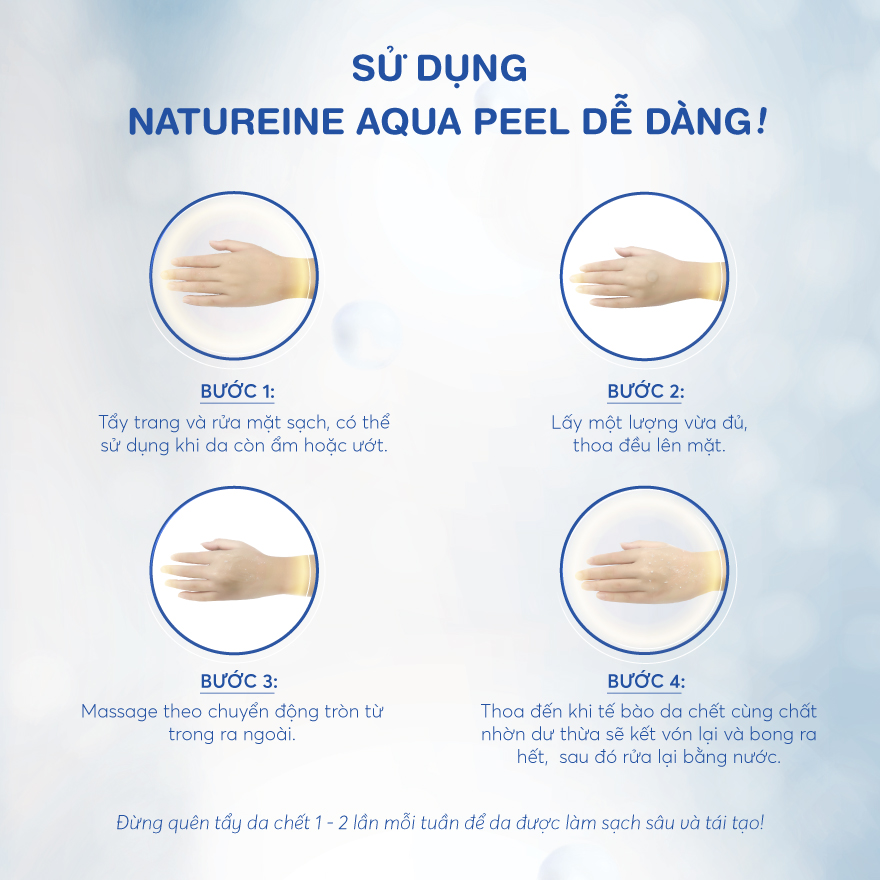 Tẩy Tế Bào Da Chết Natureine Aqua Peel Moisture Peeling Gel - Nhật Bản