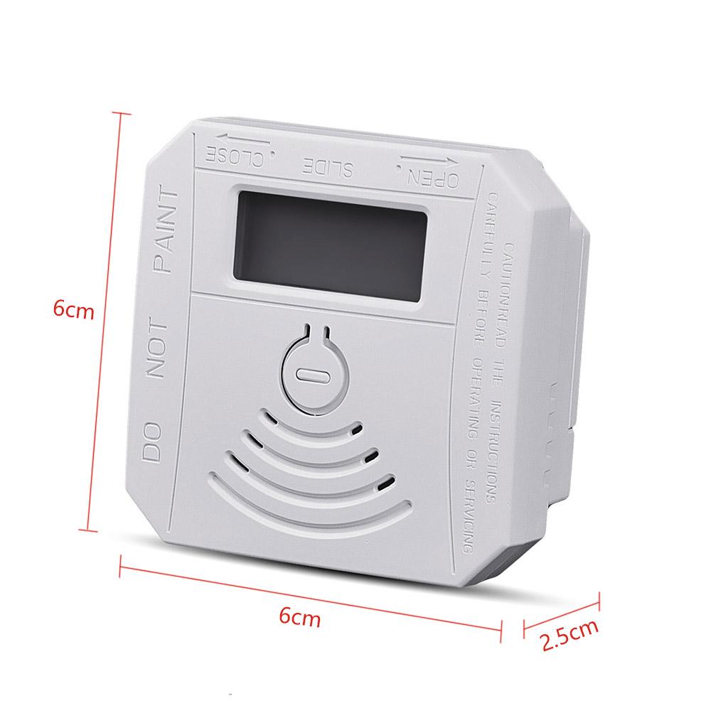 Máy Dò Khói Co Carbon Monoxide Vận Hành Bằng Pin Với Màn Hình Hiển Thị Led Với 2 Chế Độ Cảnh Báo