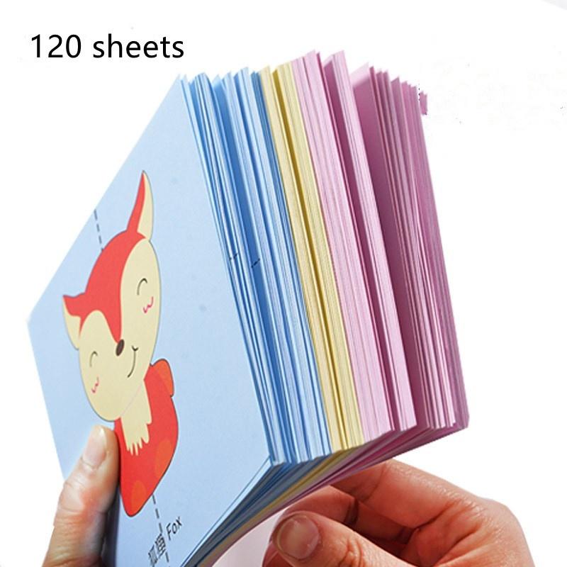 Bộ dụng cụ cắt giấy thủ công hai mặt màu sắc kẹo ngọt dành cho trẻ em DIY