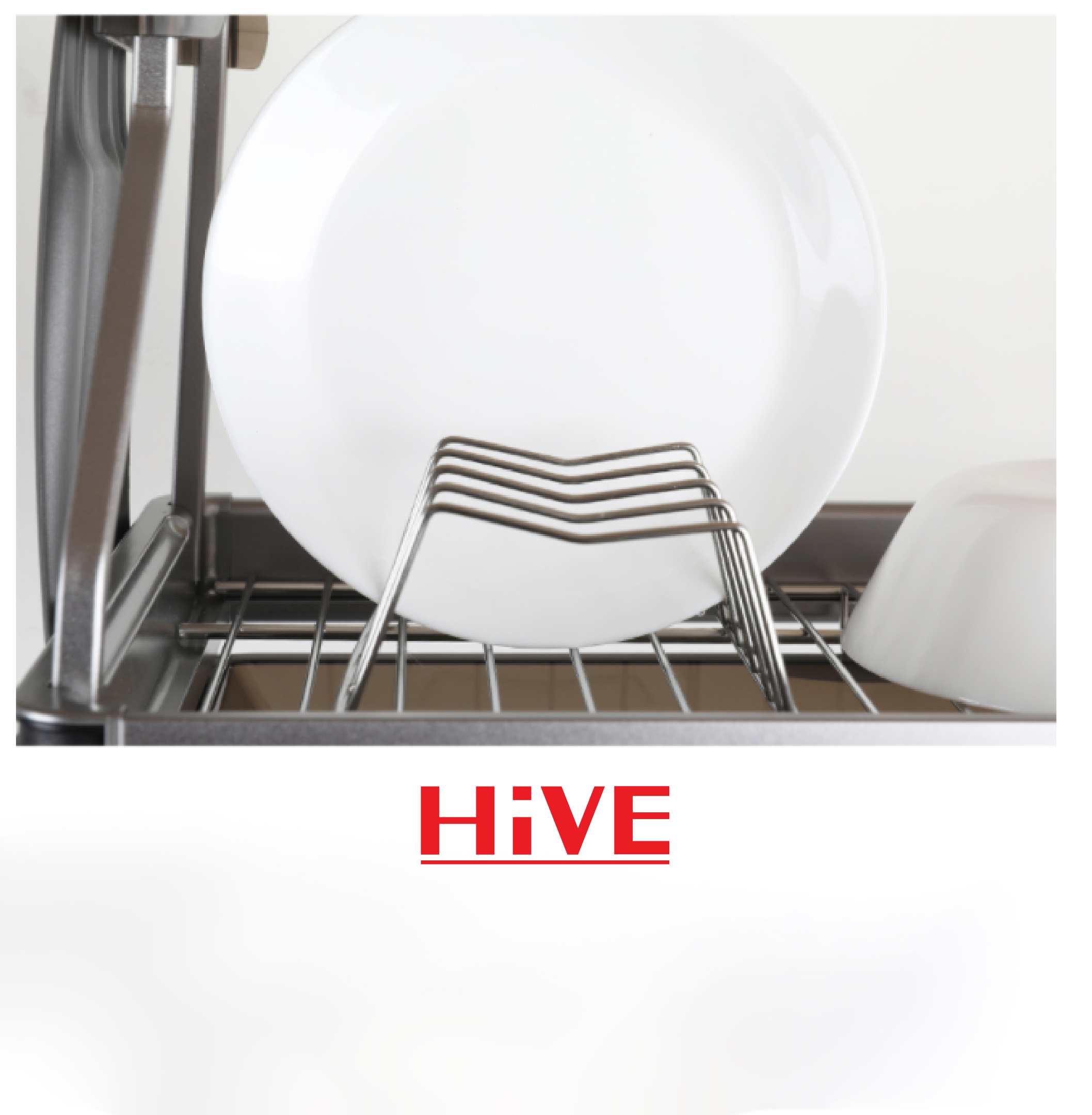 Giá úp chén bát treo tủ bếp trên Premium Black Hive Hàn Quốc