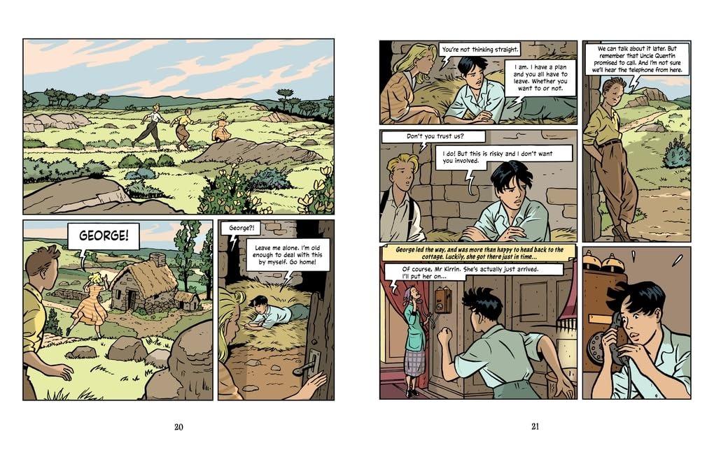 Sách ngoại văn: Famous Five Graphic Novel - Five Run Away Together