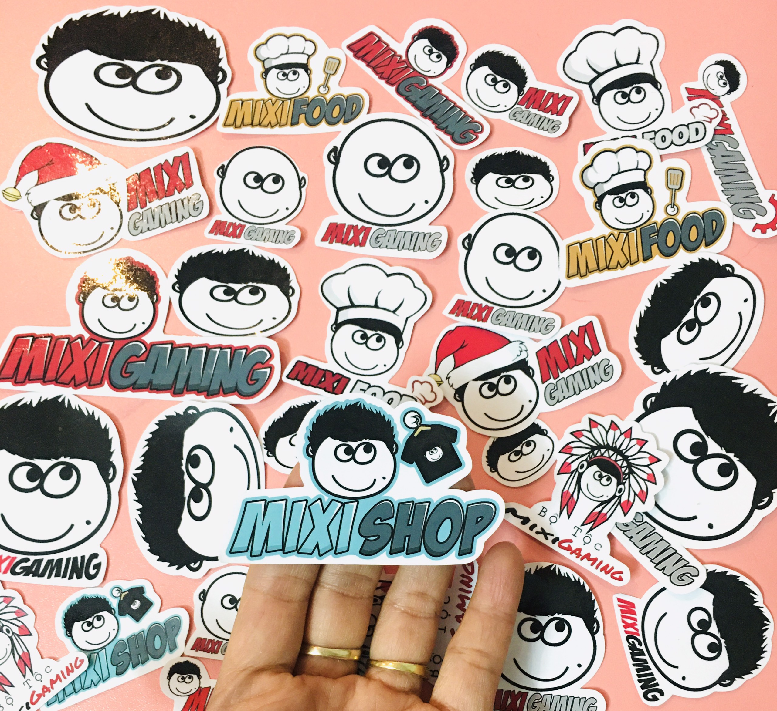 Set 30 Sticker Hình Độ Mixi