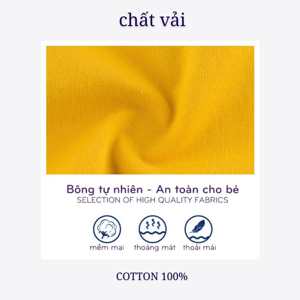 Đồ Bộ Bé Trai, Bé Gái Minky Mom Vải Cotton 100% Họa Tiết Khủng Long Chim Cánh Cụt, Bộ Cộc Tay Cho Bé Mặc Hè MKM2137