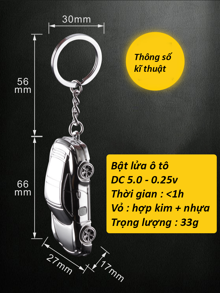 ̣̂ ̛̉ Điện oto móc khoá đa năng