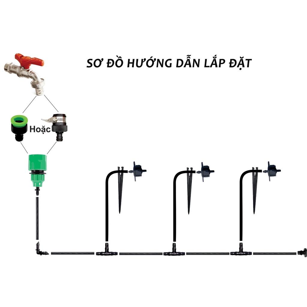 Bộ tưới cây nhỏ giọt 15 béc, 25 béc tiện dụng GOLB BEE hàng công ty đầy đủ phụ kiện, dễ dàng lắp đặt