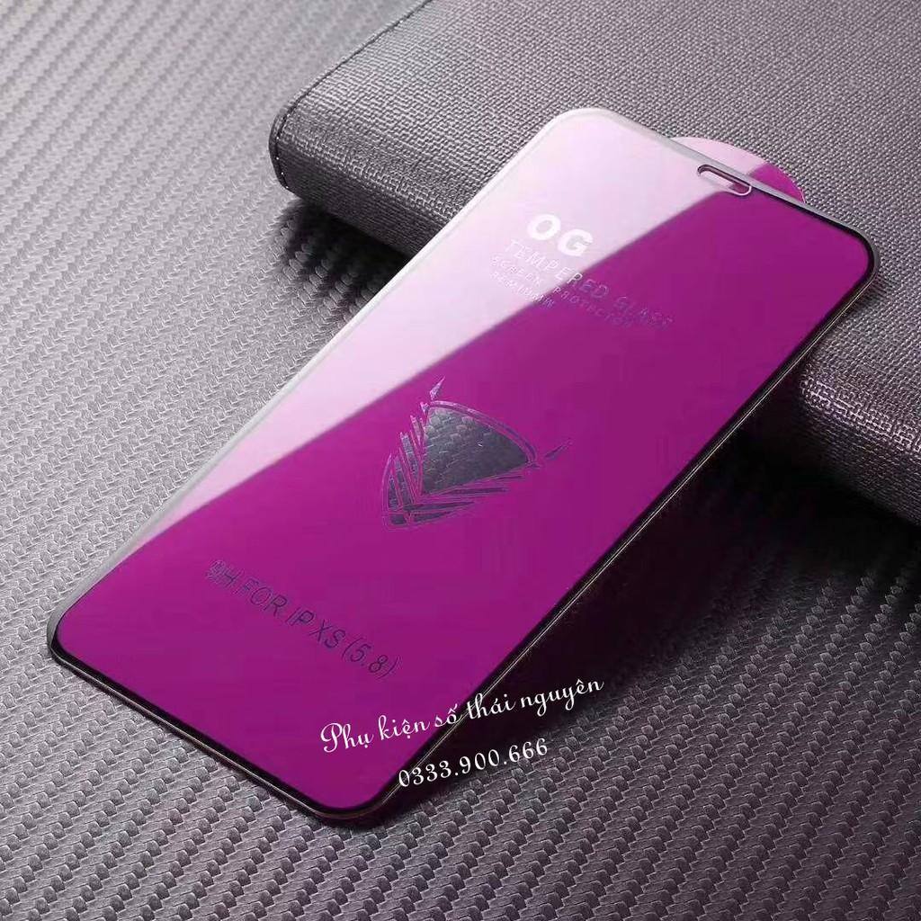 Kính Cường Lực OG Tím Full Màn cho 11 Pro Max Iphone 11 11Pro XsMax X 7plus 8plus 6plus