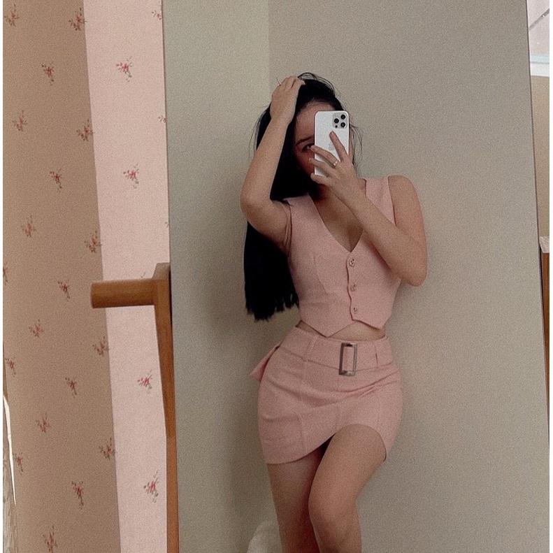 Set Áo Và Chân Váy Năng Động