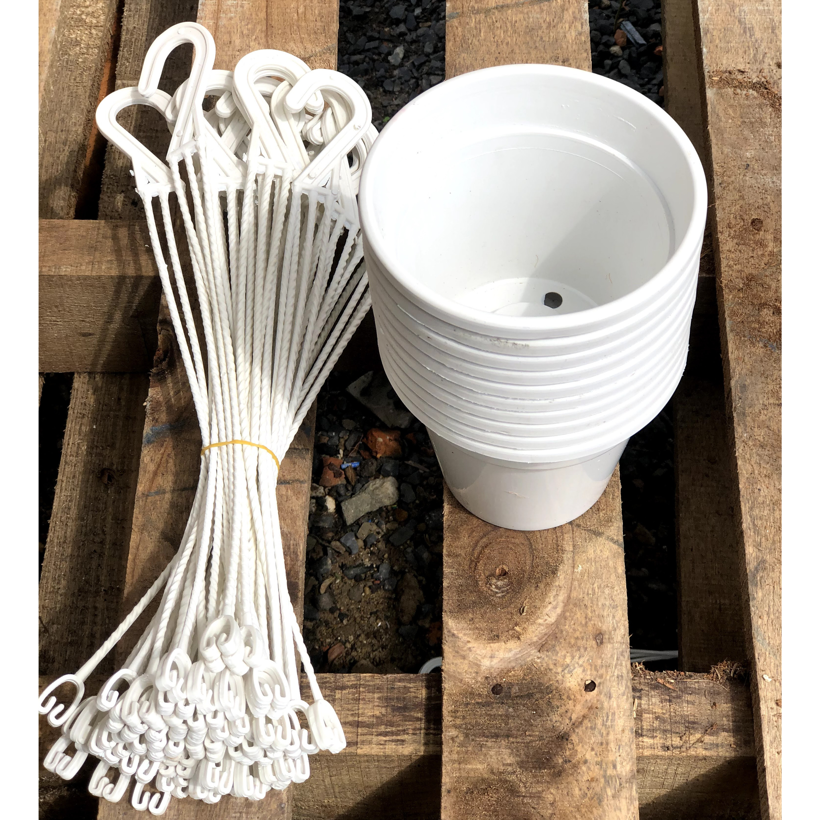 Bộ 10 chậu treo trồng cây kích thước fi 13 x 11cm