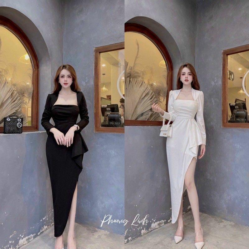 ĐẦM NỮ TAY DÀI NHÚN BÈO BÊN HÔNG