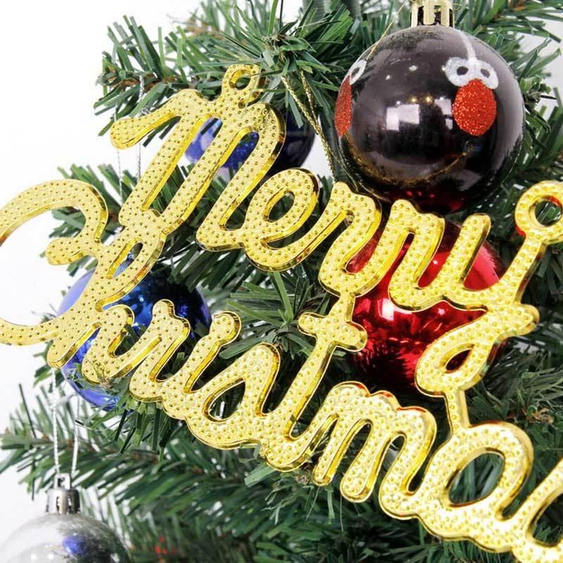 Biển hiệu chữ Merry Christmas 3D bằng nhựa dùng trang trí phòng khách