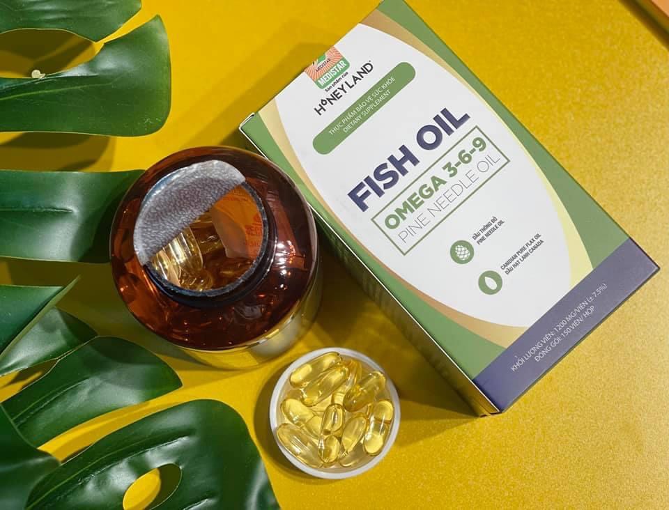 Omega 369 HONEYLAND 150 Viên Hỗ Trợ Hệ Tim Mạch , Trí Não , Tăng Cường Thị Lực , Sáng Mắt