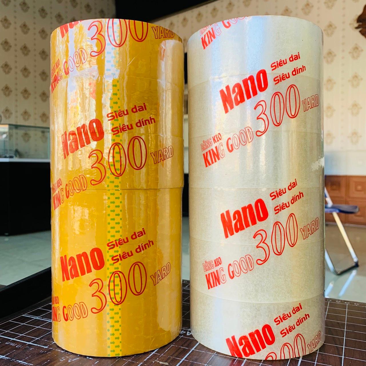 Cuộn băng keo Nano siêu dính , siêu dai gói hàng loại 300 yard ( nano loại tốt ) HJL111 - Trong