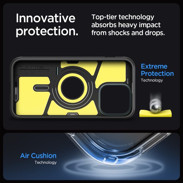 Ốp lưng dành cho iPhone 15 Pro Max Spigen Tough Armor MagFit - Hàng Chính Hãng