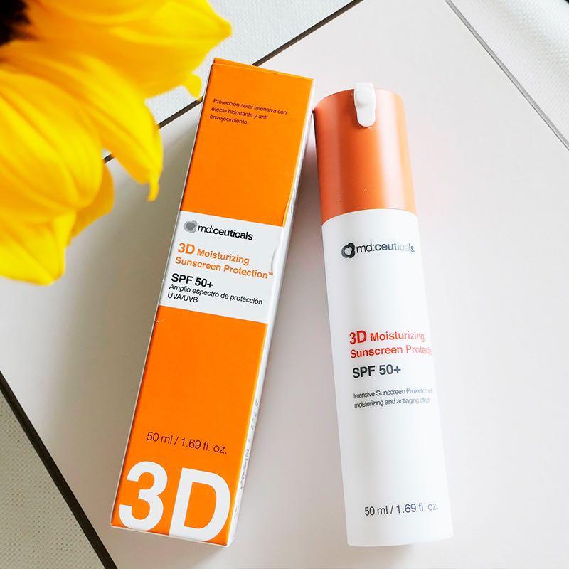 Kem Chống Nắng Vật Lý Bảo Vệ Da, Giữ Ẩm md:ceuticals 3D Moisturizing Suncreen Protection SPF50 50ml