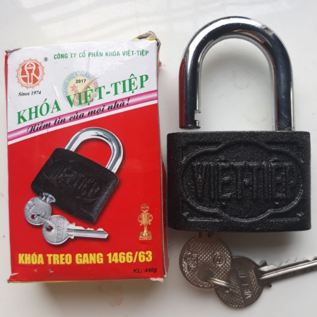 Khóa treo Việt Tiệp 1466/63 cao cấp, tiện lợi, cực kì chắc chắn