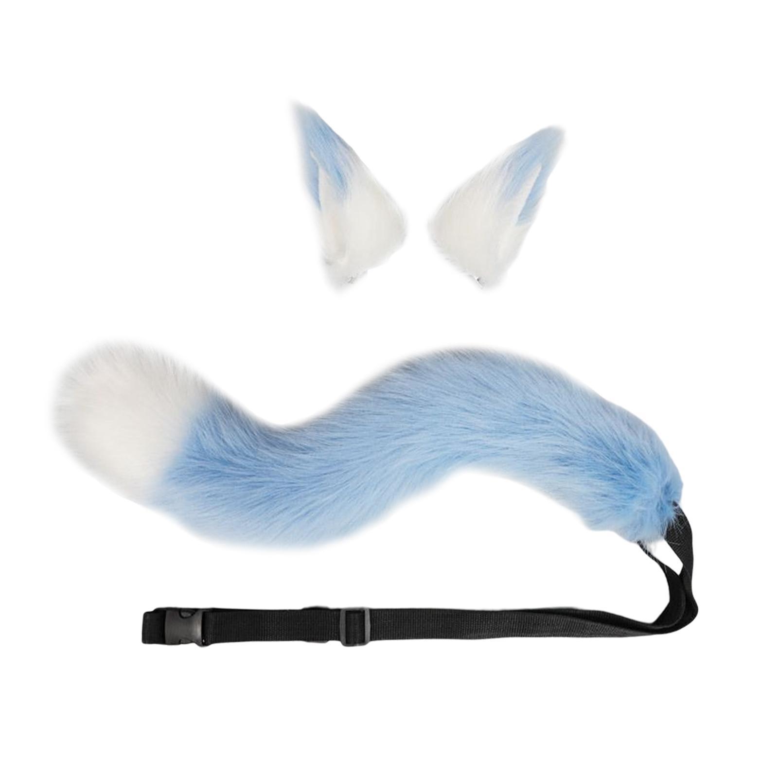 Cat Ears Tail Cosplay Set Headdress for Performance Props Costume Accessories Children