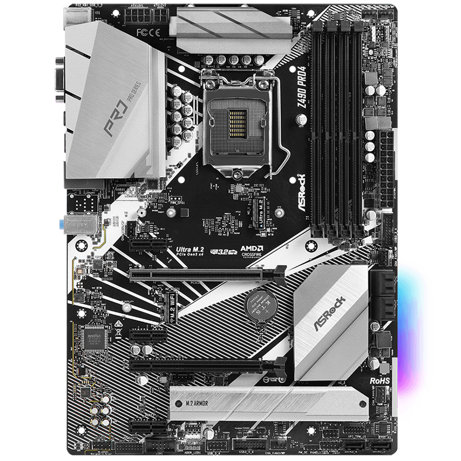 Bo Mạch Chủ Mainboard ASRock Z490 Pro4 - Hàng Chính Hãng