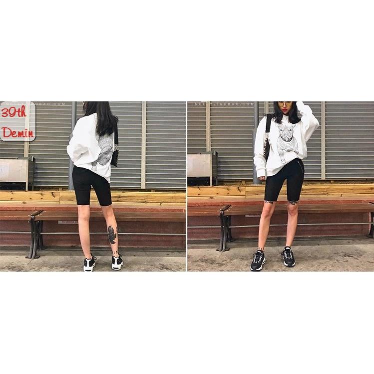 Áo nỉ BULLDOG cổ tròn phong cách Hip Hop graffiti sweater unisex Form rộng Free Size