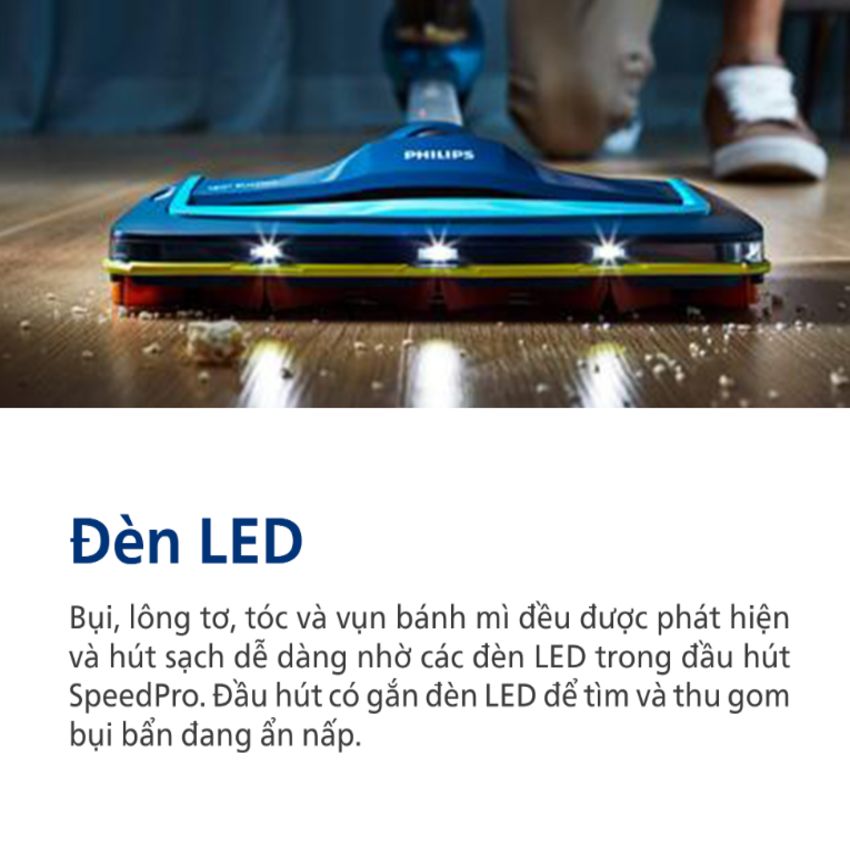 Máy hút bụi cầm tay không dây dạng cán 3 trong 1 SpeedPro Aqua thương hiệu Philips FC6729/82 - Hàng Chính Hãng