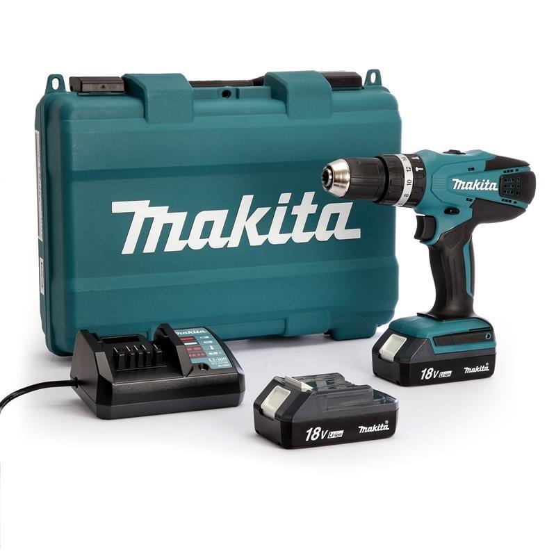 MÁY KHOAN BÚA VẶN VÍT DÙNG PIN 18V MAKITA HP457DWE - HÀNG CHÍNH HÃNG