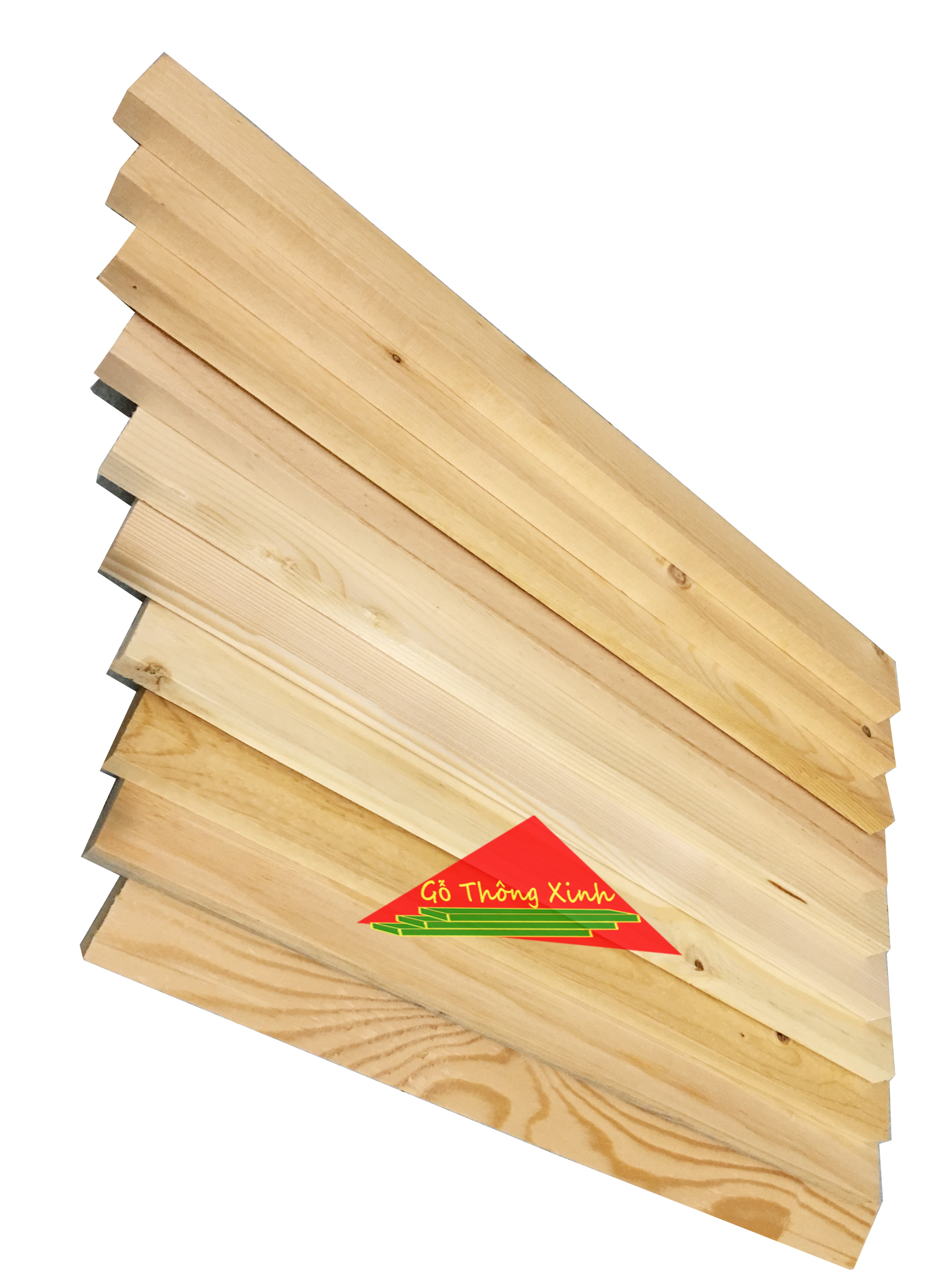 Bó 10 thanh gỗ thông dài 50cm, rộng 3cm, dày 1.5cm láng đẹp 4 mặt dùng đóng thùng trang trí, làm nẹp