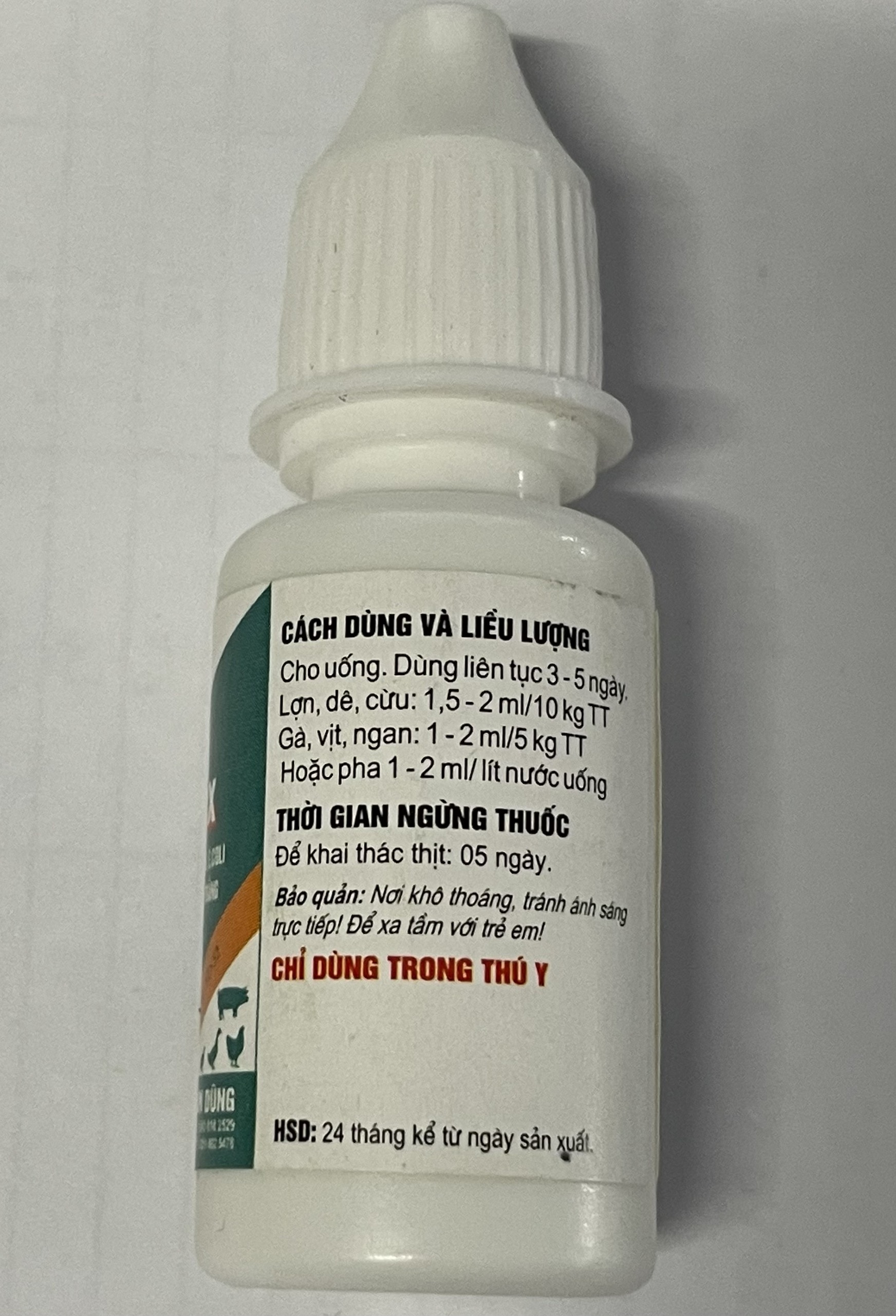 NORFLOX 10ML - ĐẶC T.R.Ị TOI RÙ, TỤ HUYẾT TRÙNG, ECOLI, HEN KHẸC, PHÂN XANH, PHÂN TRẮNG