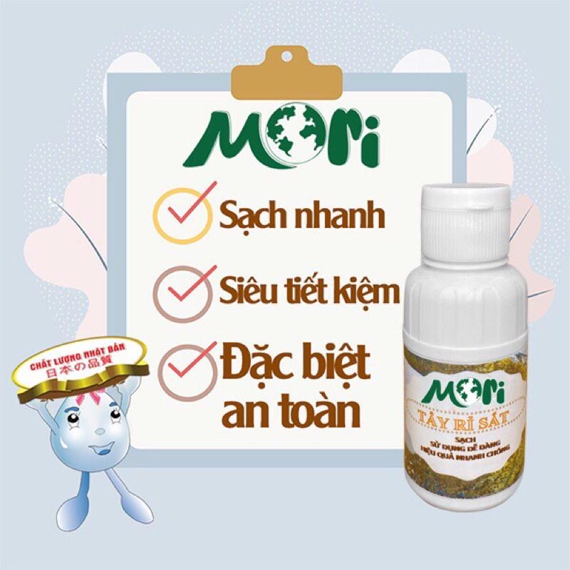 TẨY RỈ SẮT MORI TRÊN QUẦN ÁO ĐỒ VẢI ĐỒ DÙNG GIA ĐÌNH DUNG TÍCH 100ML