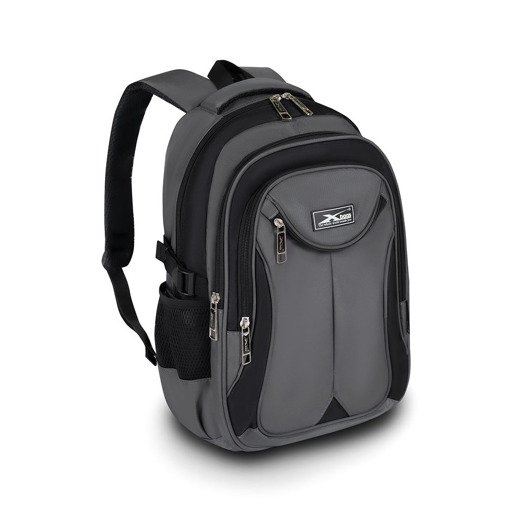 Balo nam đi học đi làm cao cấp Xbags Naituo xám – Balo đựng laptop 15.6 inch chống sốc chống nước hiện đại XB2004