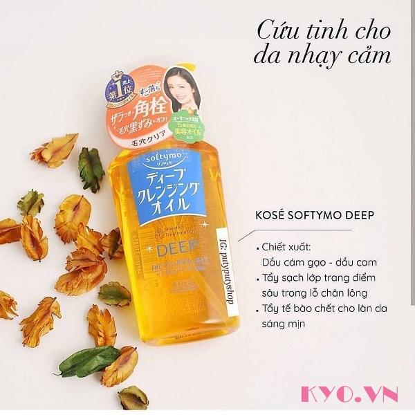 Dầu Tẩy Trang Kose Softymo Deep Cleansing Oil (230ml)