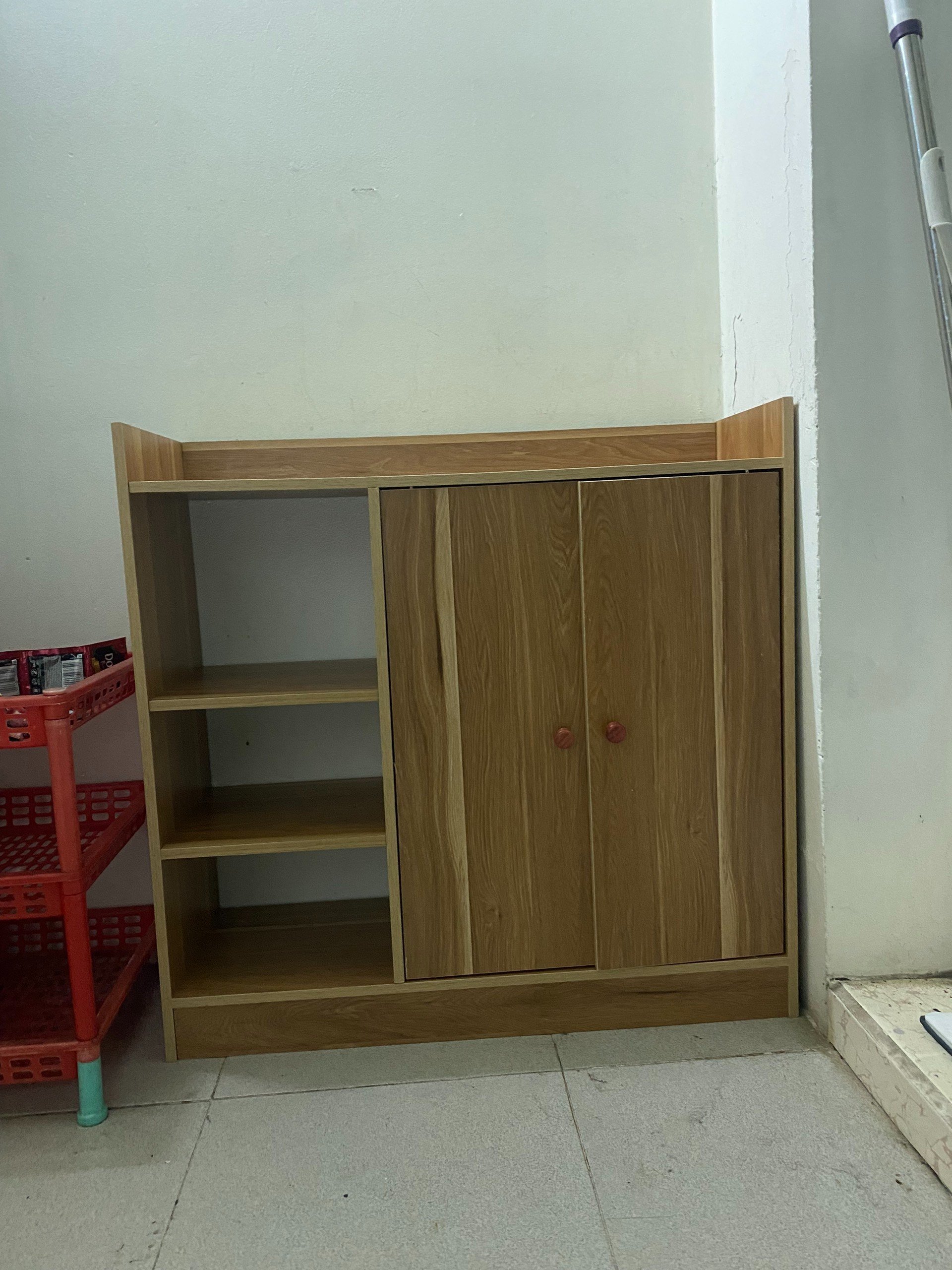 Tủ Giày Gỗ, Kệ Để Dép Đa Năng 2 GIAN MÀU GỖ