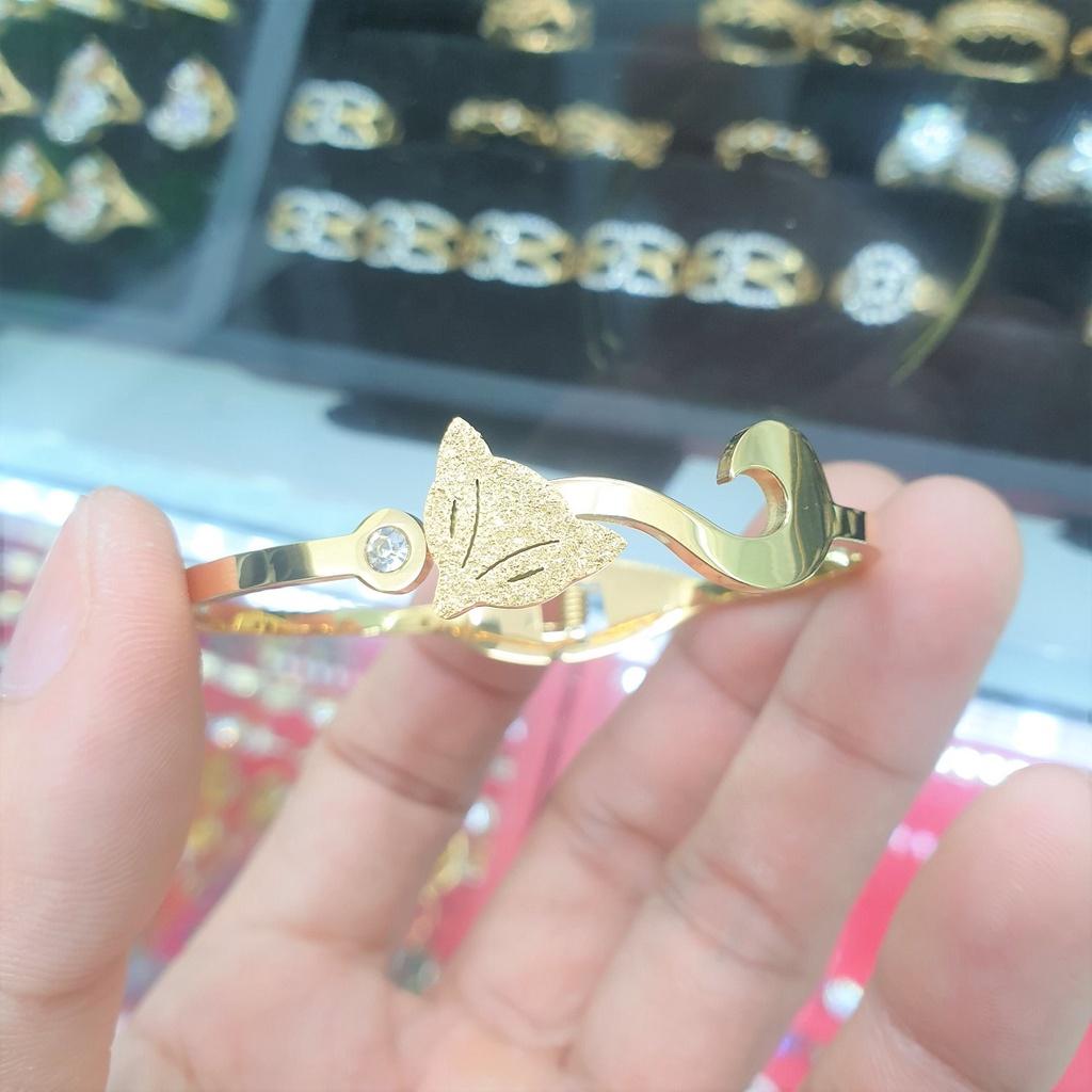 Vòng Tay Hồ Ly Titan Bền Màu Không Đen-Hàng sáng đẹp dùng tắm rửa thoải mái
