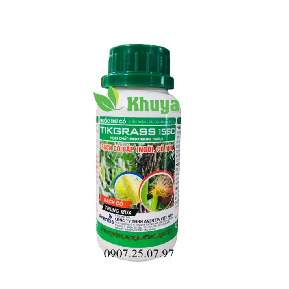 Thuốc trừ cỏ Tik Grass 15SC 240ml Chuyên trừ cỏ trên Bắp và Mía