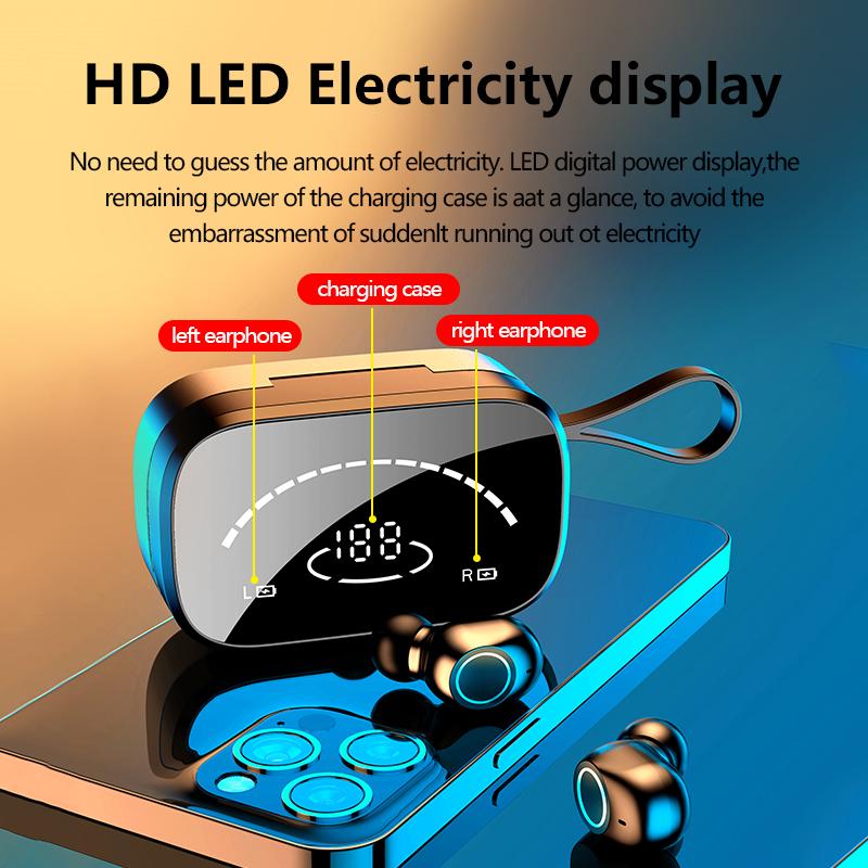 TWS Bluetooth 5.0 Không Dây Tai Nghe Có Mic Tai Nghe Tai Nghe Nhét Tai Cho iPhone 12 11 Pro Max X XS XR 8 IOS Android Samsung