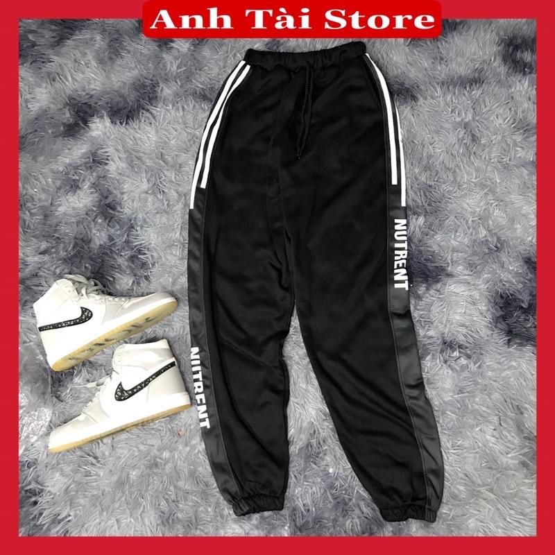 Quần jogger NUTRENT nam nữ thể thao 3 vạch chất nỉ bông giày đẹp TA 001